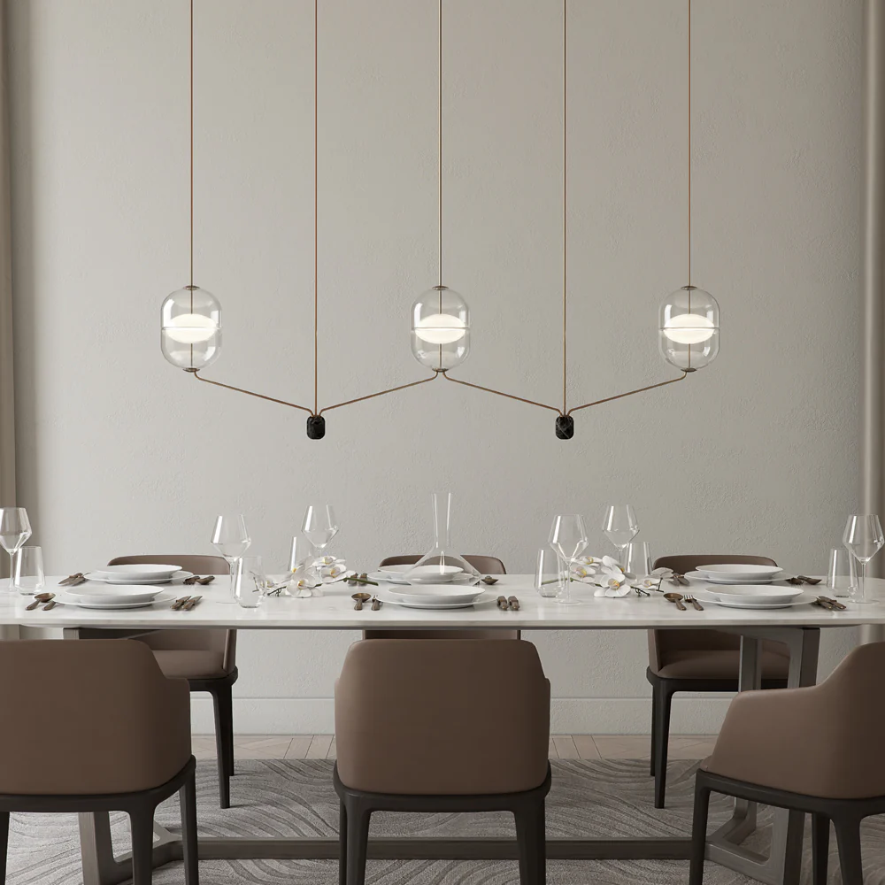 Indre Linear Pendant Lamp B2 by Rakumba Pendant Lamps